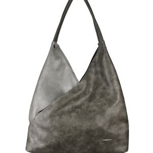 ESPE Hobo Vegan PU (Faux) Leather Shoulder Bag (Gray)